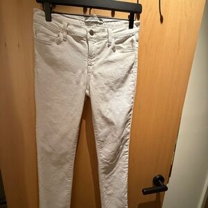 J Brand Women's Cropped Jeans in Crisp White